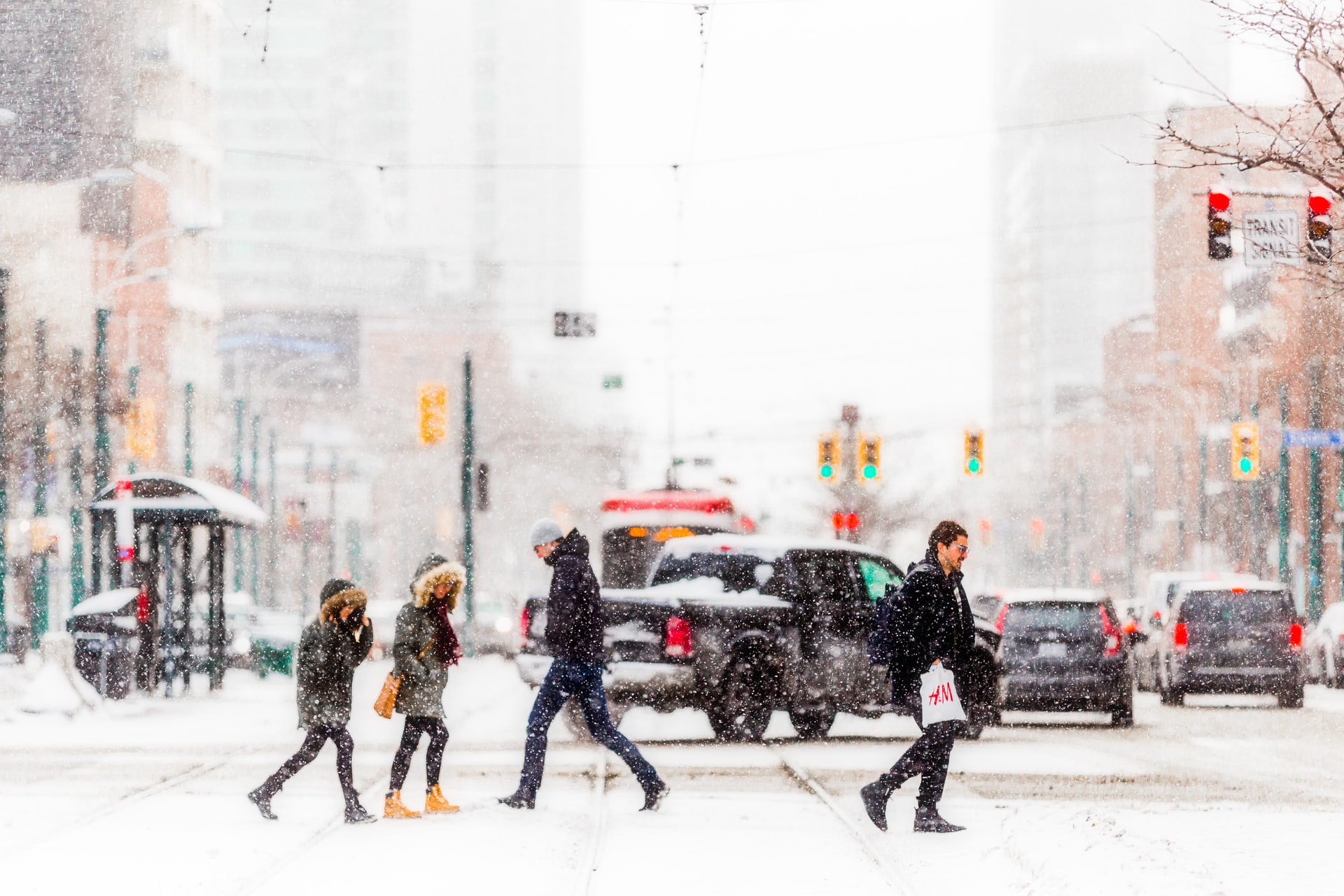 City of Toronto in the wintertime