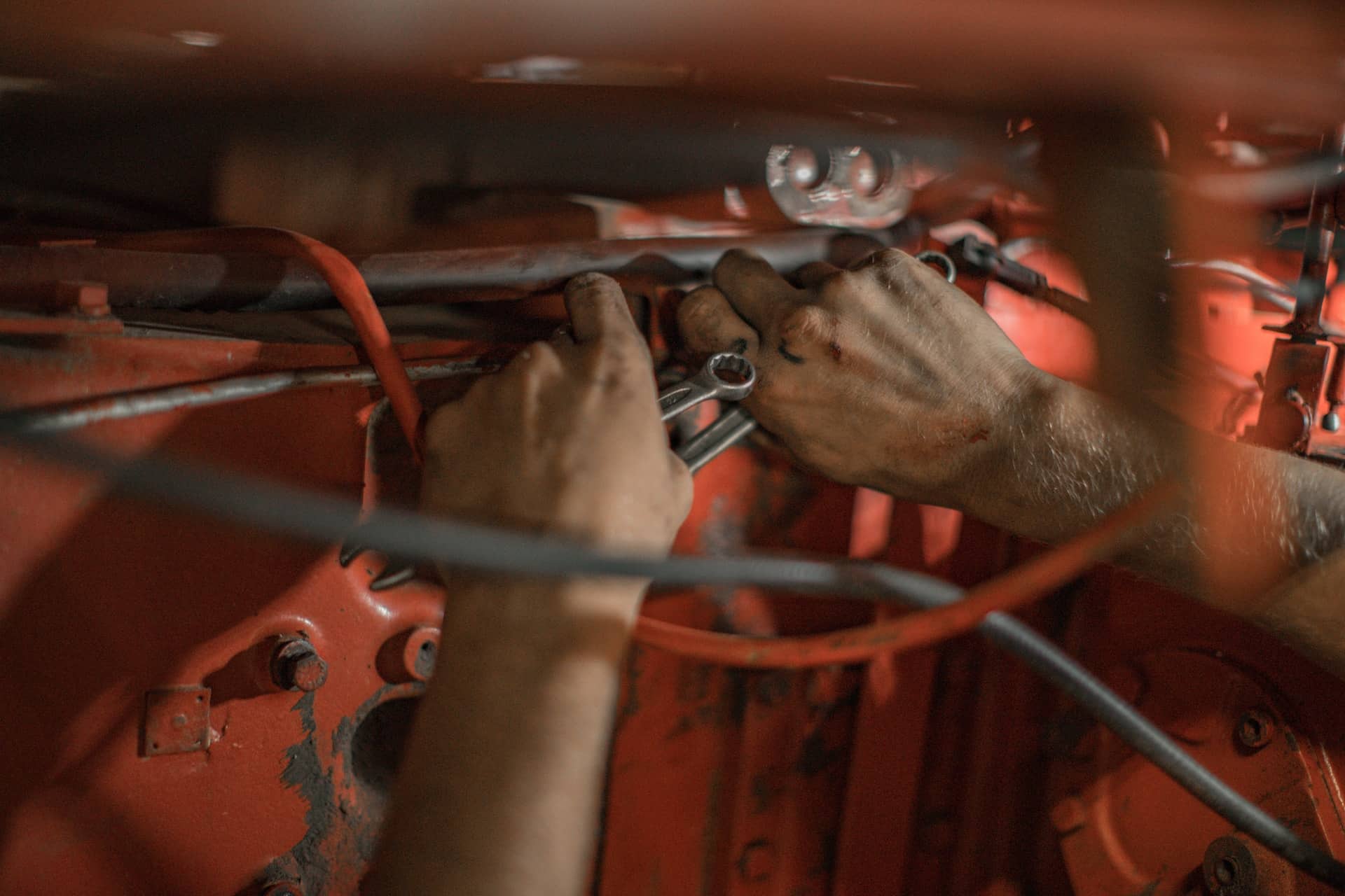 car mechanic at work