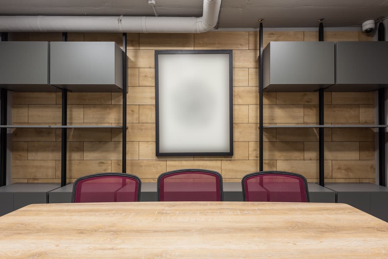 modern interior of boardroom