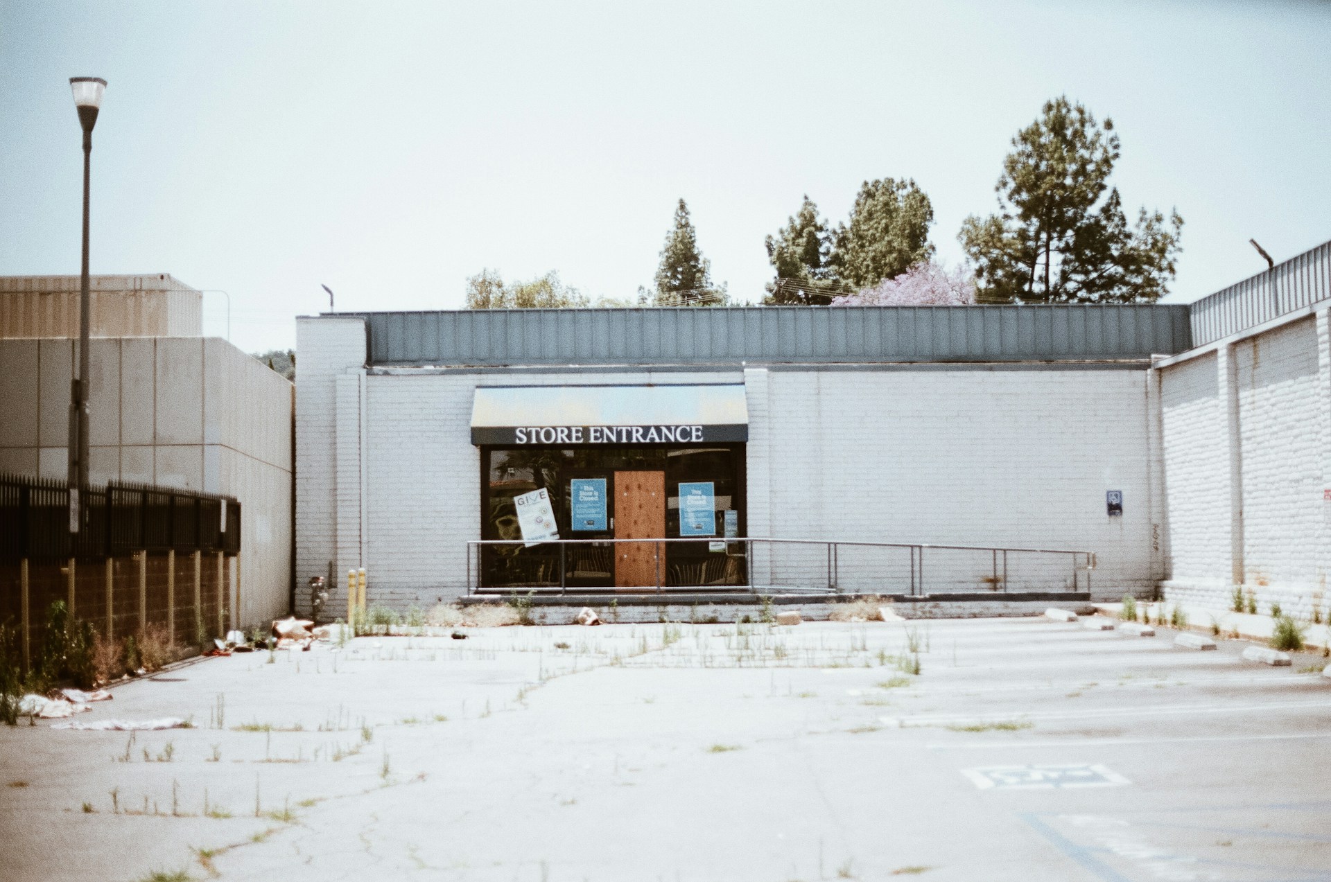 white concrete building in commercial space area