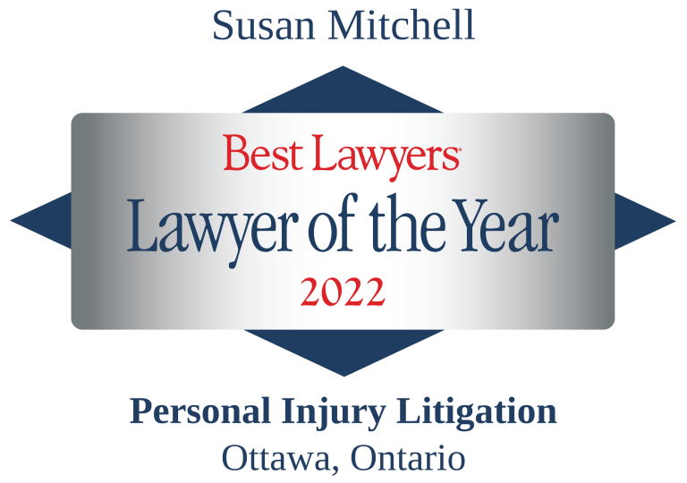 Award for Best Lawyer of the year, awarded to Susan Mitchell